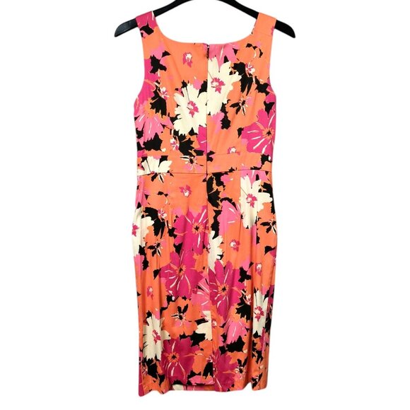 NEW Sangria Floral Women's Size 10 Sleeveless Pleated Zip Stretch Pockets - Picture 4 of 8